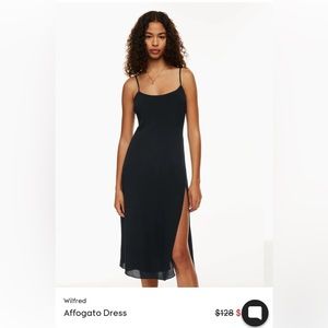 Aritzia wilfred Affogato dress color black size 4